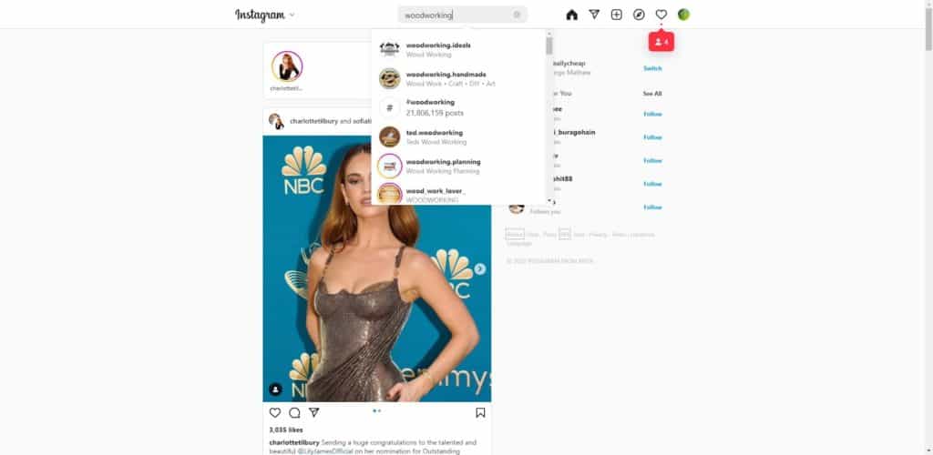Instagram seo search