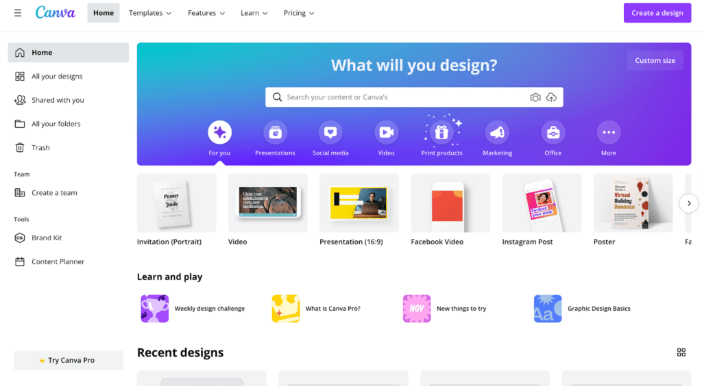 canva instagram design and scheduling